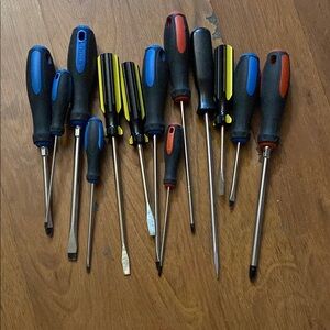 Black and Blue Ergonomic Screwdriver Set with Mixed Heads